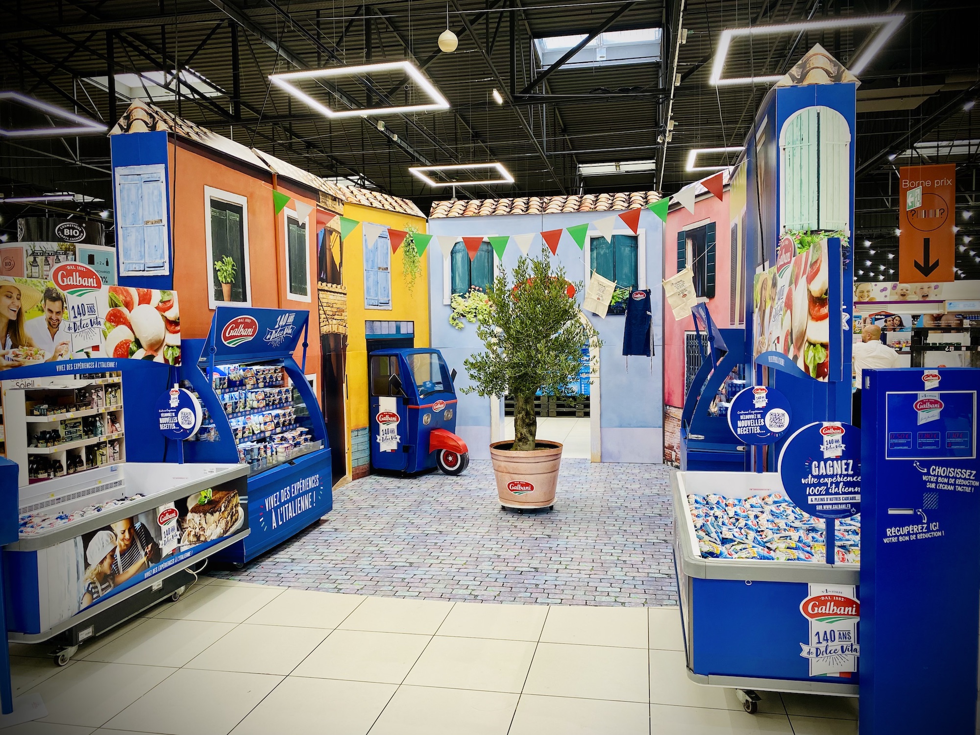 Anniversaire de la marque Galbani en magasin