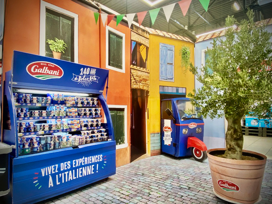 Anniversaire de la marque Galbani en magasin