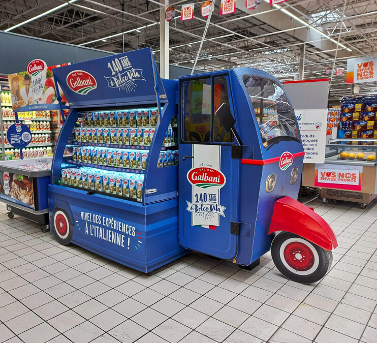 Anniversaire de la marque Galbani en magasin